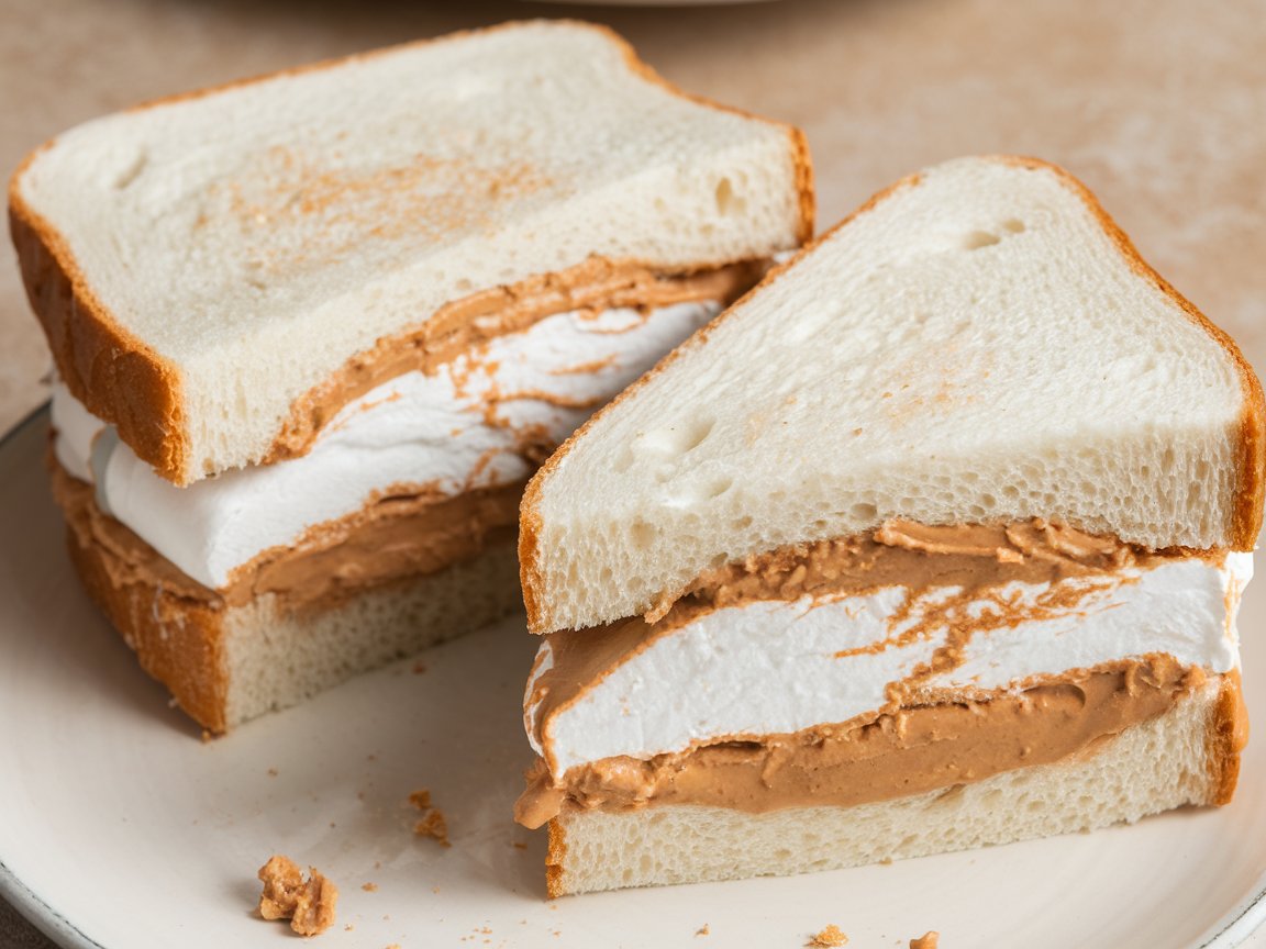 What is a Fluffernutter sandwich made of?