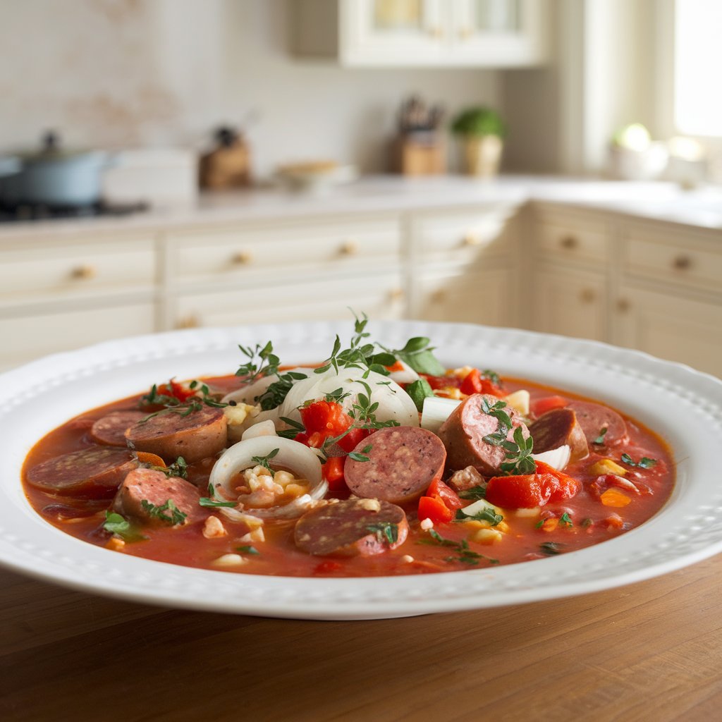 slow cooker italian sausage soup