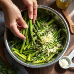 Air Fryer Asparagus with Parmesan