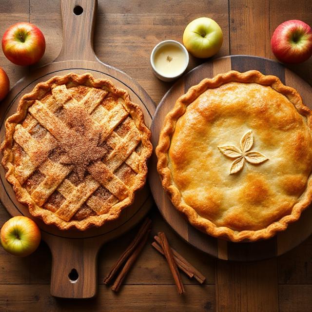 What is the difference between American apple pie and English apple pie?